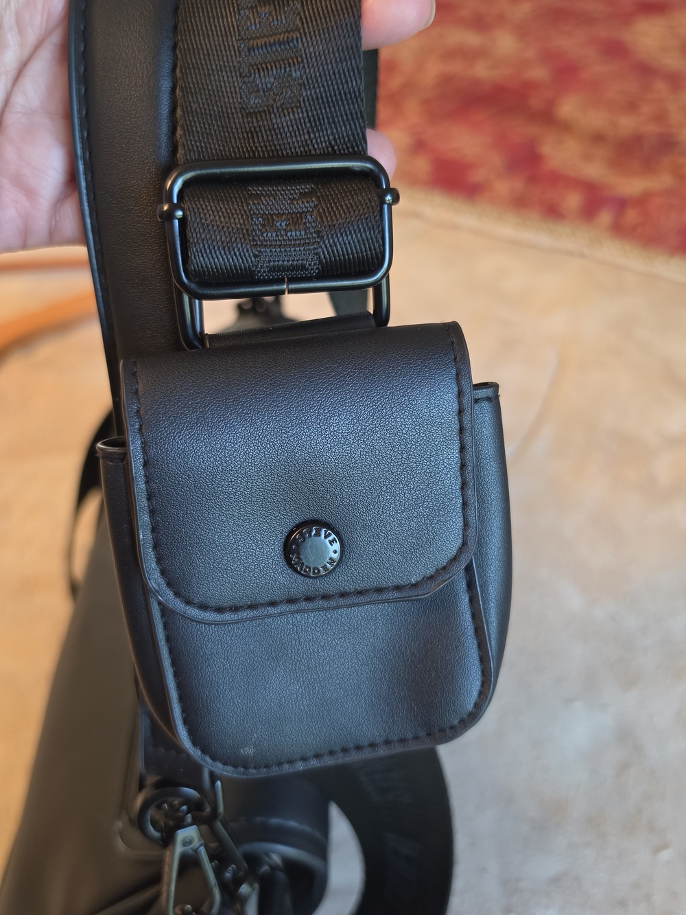 Steve Madden Black Leather Crossbody Bag - Picture 4 of 11